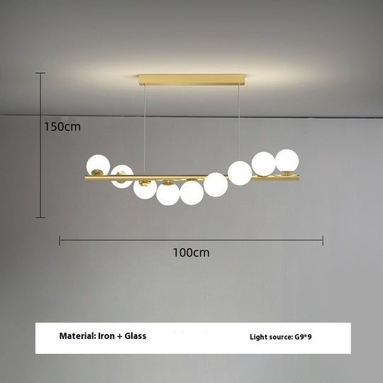 Dining Room Chandelier Creative 3D Long Chandelier
